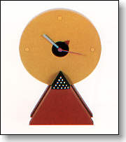 Clock in MDF, PVC and silver